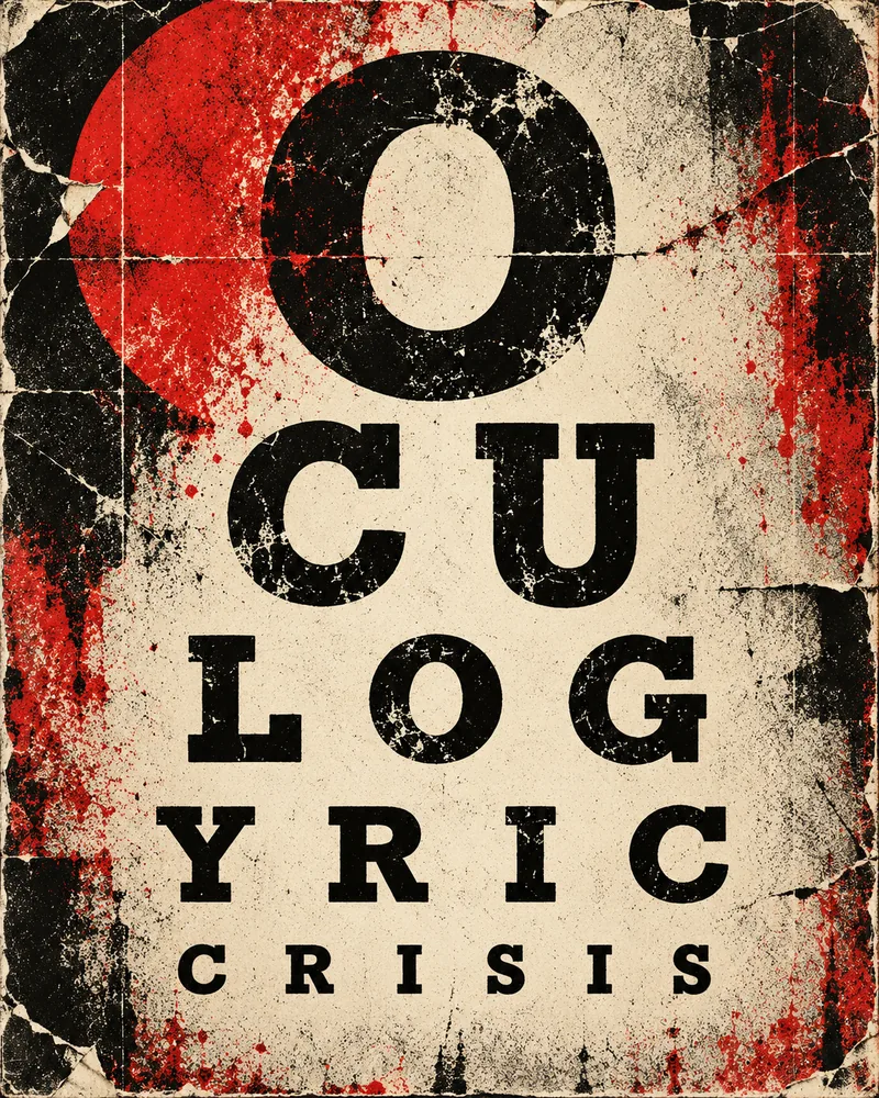 Eye chart spelling Oculogyric Crisis